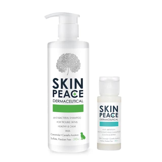 【SKIN PEACE 肌本和平】N0.15抗菌防護寵物醫美保養沐浴乳310ml+30mlx1 贈品隨機出貨(寵物洗毛精/狗洗毛精)