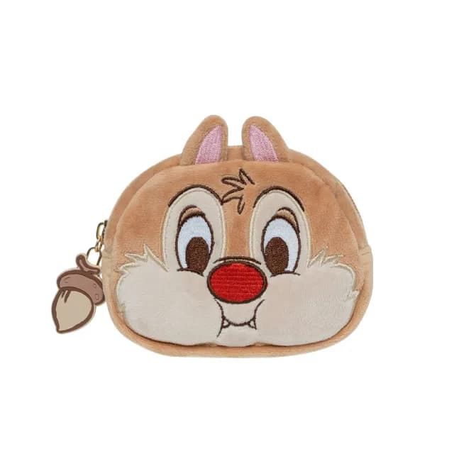 【Disney 迪士尼】情人節禮物 奇奇蒂蒂-萌趣蒂蒂造型零錢包-米 PTD24-G2-24BG