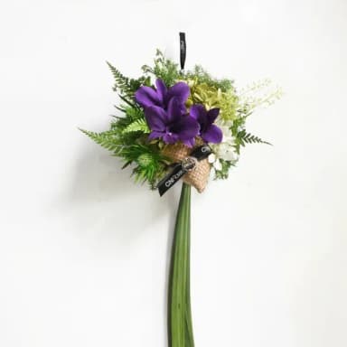 【CNFlower 西恩】紫綠夏宴 藺香粽恆星掛飾(永生花/端午禮盒/企業送禮)