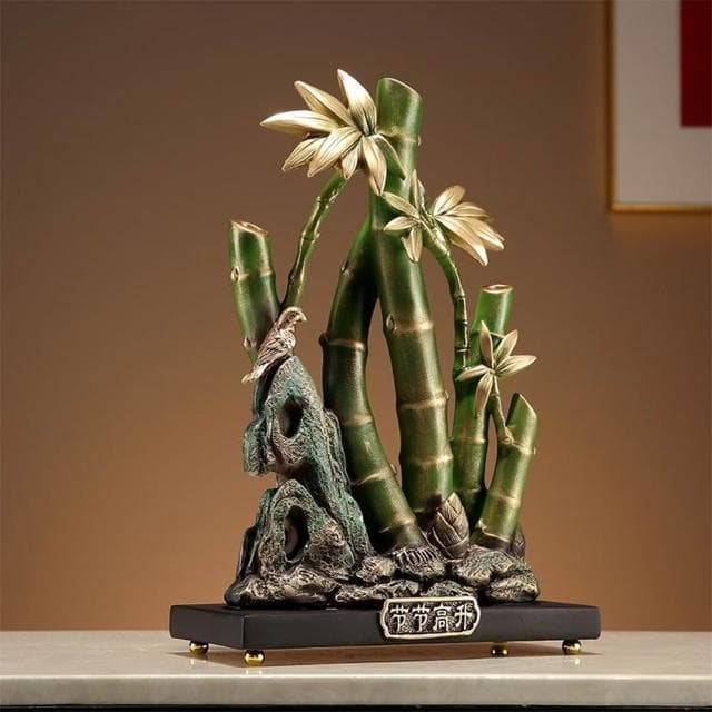 【CJY】節節高升竹子擺件 招財如意客廳玄關裝飾品 喬遷辦公室禮物開業禮品(節節高升擺件)