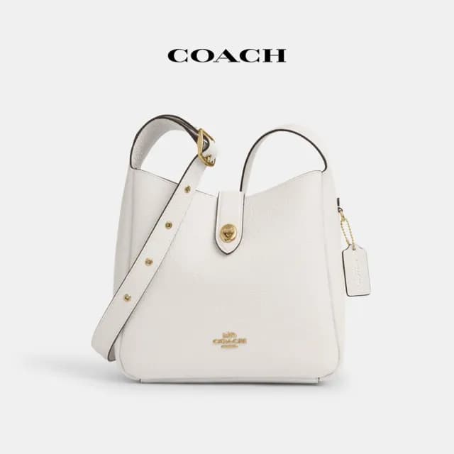 【COACH】蔻馳官方直營 HADLEY多功能斜背手袋-IM/粉筆白色(CW002)