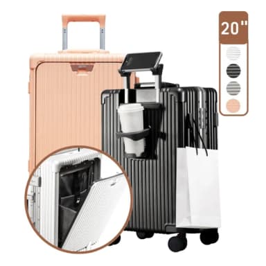 【Arlink】20吋行李箱 前開式行李箱 登機箱(行李箱/行李箱20吋/旅行箱/拉桿箱/行李箱套)