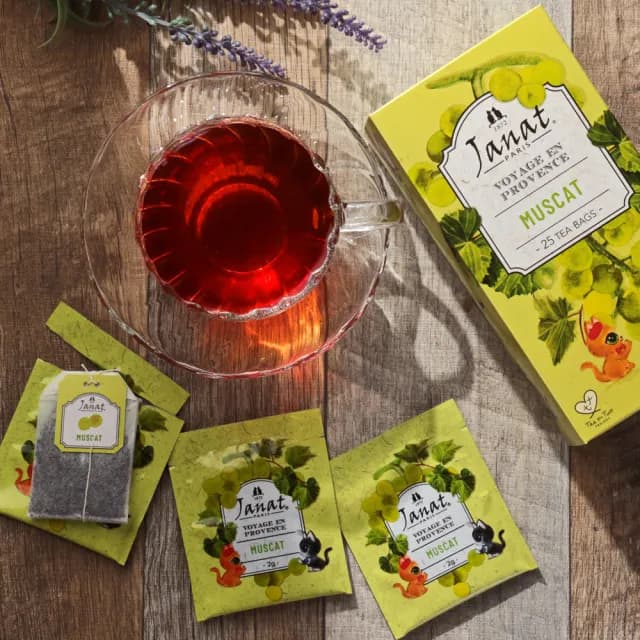 【咖樂迪咖啡農場】Janat 普羅旺斯系列 水果風味茶 2gx25袋(白葡萄/草莓/焦糖/蜜桃/蘋果)