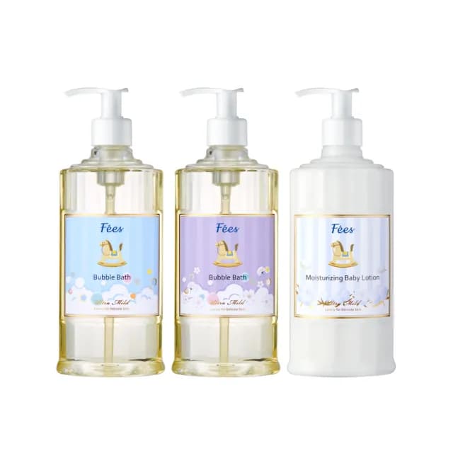 【Fees 法緻】嬰兒泡泡露300ml 2入+滋潤保濕乳液300ml