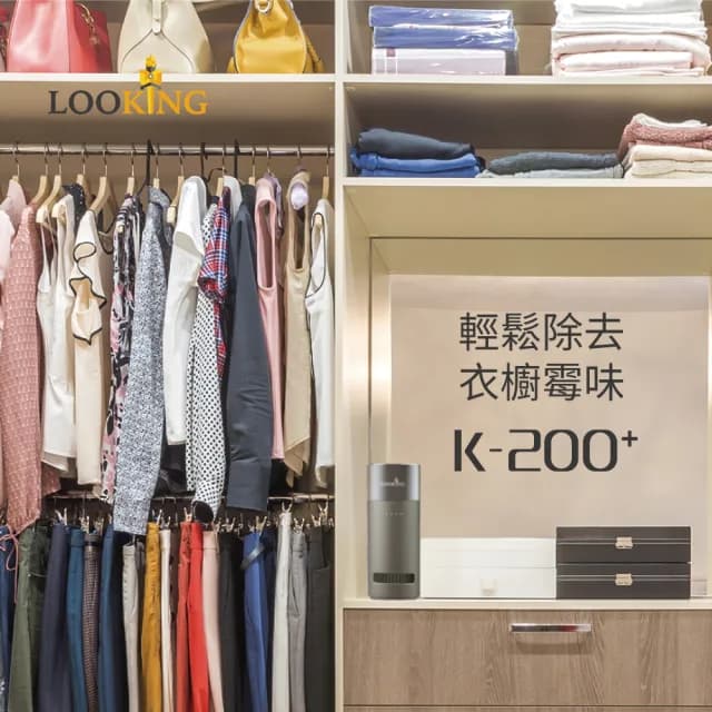【LOOKING 錄得清】K200+臭氧淨化器(除霉 殺菌 除甲醛 免換濾網)