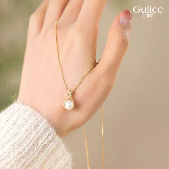 【Golicc】幸運福袋 微鑲珍珠 項鍊(七夕 情人節 生日 鎖骨鍊 項鍊 飾品 禮物)