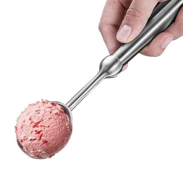 【PUSH!】餐具廚房用品304不銹鋼冰淇淋勺挖西瓜水果冰淇淋挖球器挖球杓雪糕杓(挖冰淇淋勺2入 D382)
