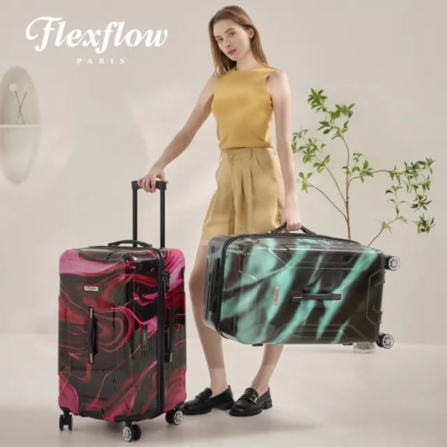 【Flexflow】29吋 特務箱 智能測重 防爆拉鍊旅行箱 南特系列(5比5對開 特務箱 智能測重 防爆拉鍊)