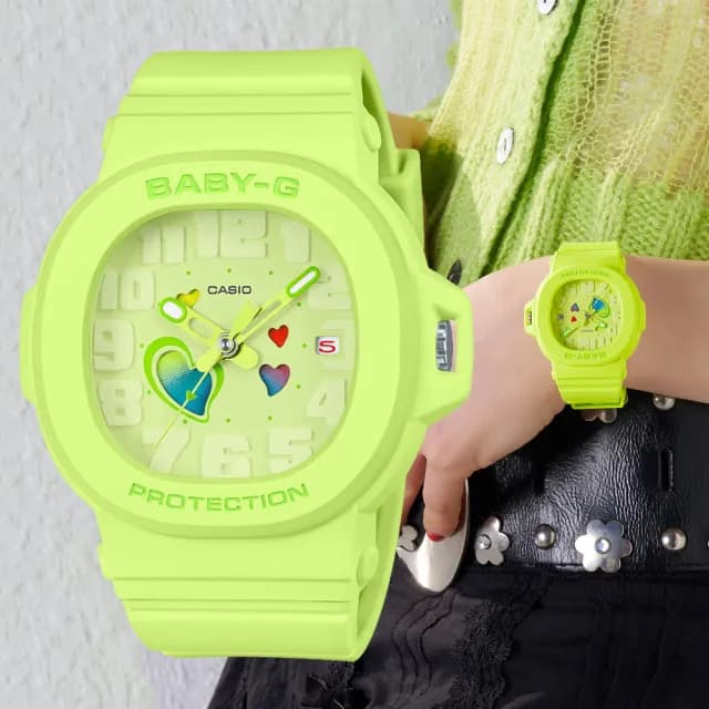 【CASIO 卡西歐】BABY-G 俏皮愛心 時尚腕錶 父親節 禮物  送禮 推薦(BGA-10-3A)