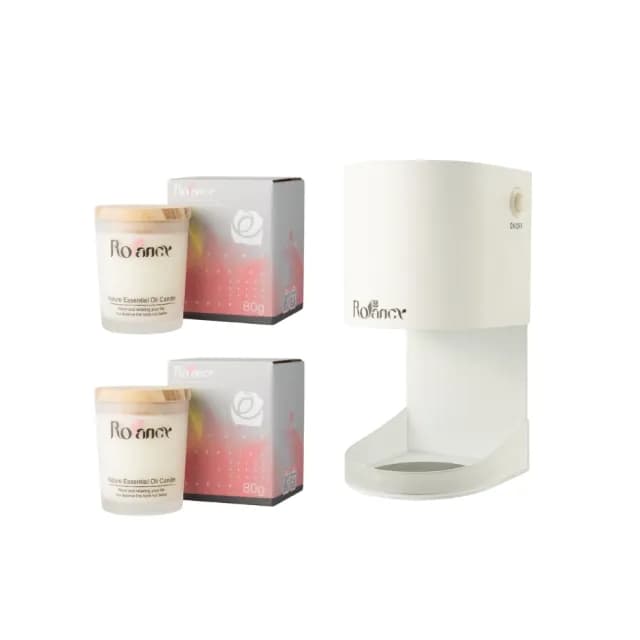 【Rofancy 洛帆晞】80g蠟2入組合＋Ｍini旅行融蠟燈+香氛蠟燭超值組合-BSMI認證(80g蠟2入組合)