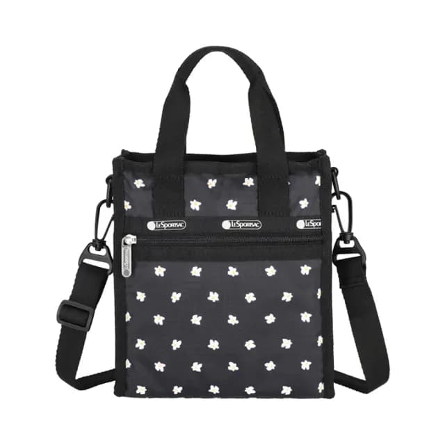 【Lesportsac】迷你方型托特包 隨身小包 手提袋 送禮 禮物 女包 男包 情人節禮物(俏皮小雛菊)