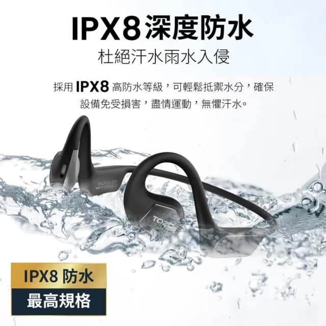 【TOZO】OpenReal ENC通話降噪氣傳導無線藍牙耳機(16H高續航/獨家ORIGX調音/EQ調節/IPX8防水/耳掛式)
