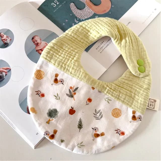 【Lianne baby】新生兒彌月禮盒 韓國純棉布四季蓋毯+圍兜(台灣職人製韓國布 新生兒禮物 嬰兒禮物)