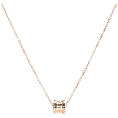 【BVLGARI 寶格麗】BVLGARI  B.zero1系列經典螺旋 18K 玫瑰金項鍊(玫瑰金357255CD)