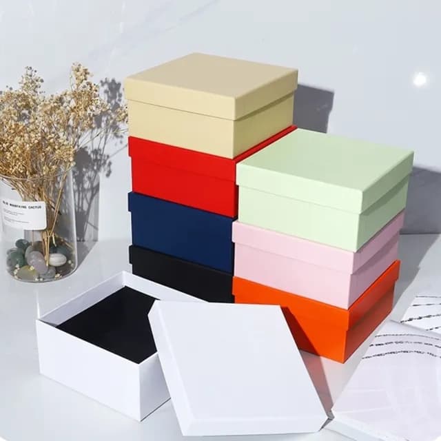 【橘魔法】素色精美禮盒(紙盒 禮品盒 禮物盒 禮品包裝 週歲 送禮 生日禮盒 情人節 禮物 紀念日禮物)