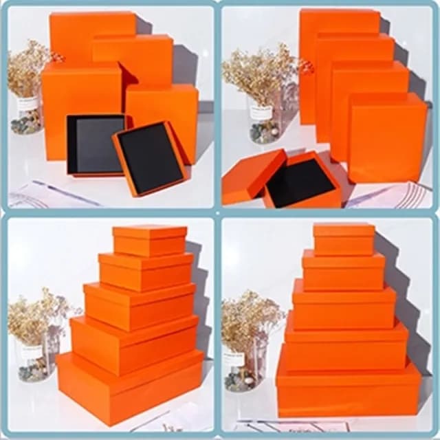 【橘魔法】素色精美禮盒(紙盒 禮品盒 禮物盒 禮品包裝 週歲 送禮 生日禮盒 情人節 禮物 紀念日禮物)