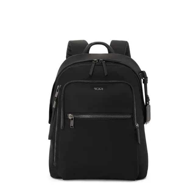 【TUMI】Voyageur Halsey 都會休閒後背包 - 黑(TUMI 官方旗艦店)