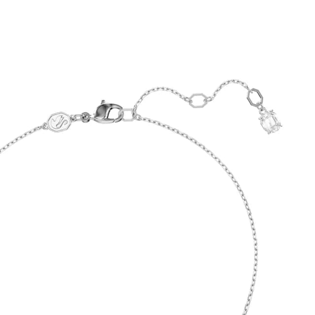 【SWAROVSKI 施華洛世奇】Idyllia 鏈墜 心形 藍色 鍍白金色(情人節禮物)