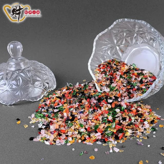 【財神小舖】五行開運消磁淨化浮雕設計聚寶盒 大+五行碎水晶(三款任選 收藏收納 水晶消磁 淨化水晶手鍊)