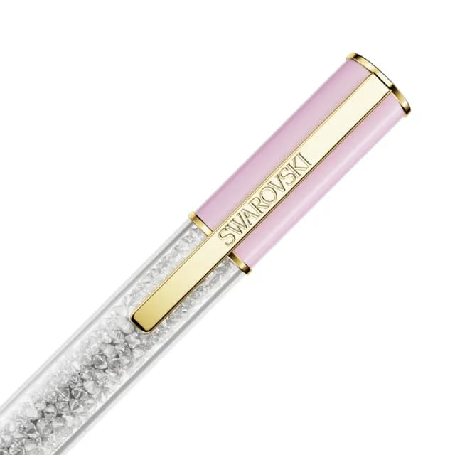 【SWAROVSKI 施華洛世奇】Crystalline Lustre 圓珠筆 粉紅色 鍍金色(情人節禮物)