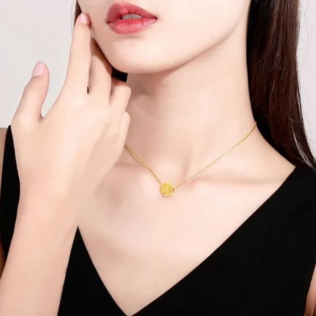 【Penny珮妮】999黃金迷你四葉草吊墜(母親節禮物 交換禮物 送女友 生日禮物 情人節 尾牙 新年 結婚送禮)