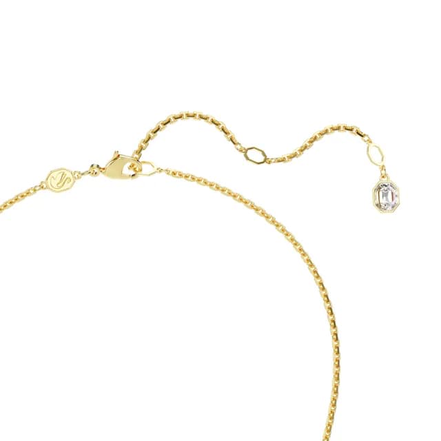 【SWAROVSKI 施華洛世奇】Idyllia 鏈墜 混合式切割 花朵 漸層色 鍍金色(情人節禮物)