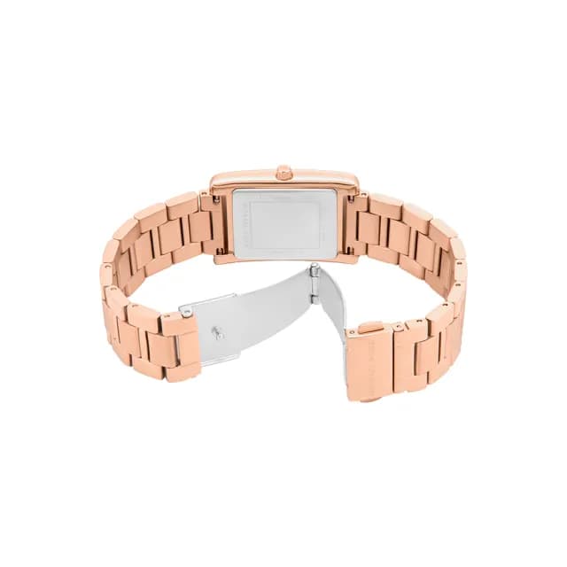 【Michael Kors】Essex 流金復古方型女錶 金色不鏽鋼錶帶 26 MM(多色可選)