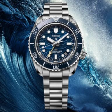【SEIKO 精工】Prospex SPB509J1 60週年 三日鍊 藍色波浪 GMT潛水機械錶 畢業禮物(SPB509J1/6R54-00N0B)