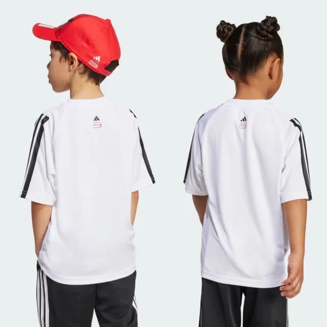【adidas 愛迪達】MARVEL 蜘蛛人 短袖上衣 T恤 涼感 童裝 JM0806