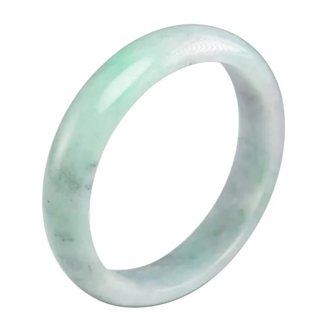 【漢石齋】情人節禮物 天然翡翠A貨 手鐲玉鐲 春帶彩飄花種(手圍18.2/版寬13.9mm)