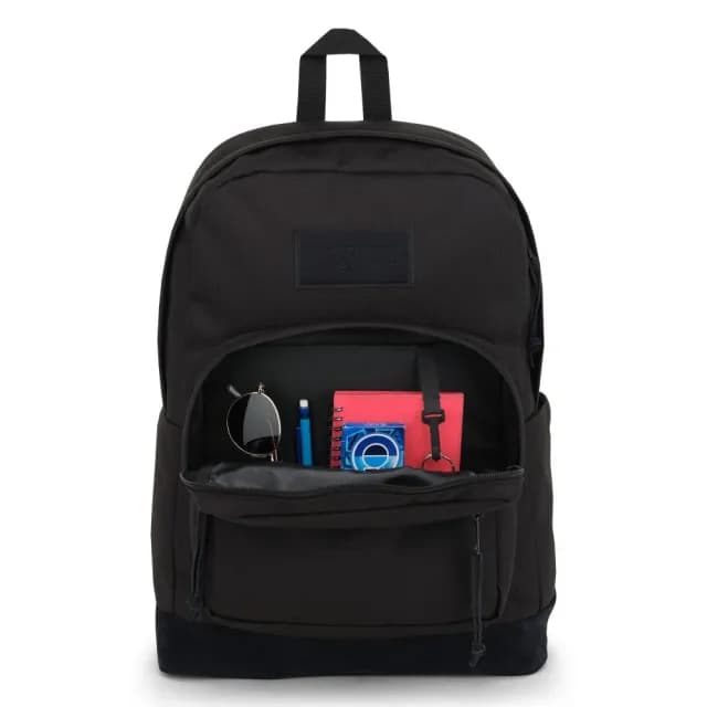 【JANSPORT】父親節禮物 RIGHT PACK 經典後背包 極簡黑(JS0A4QVAGP0)