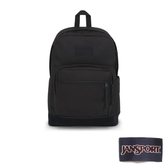【JANSPORT】父親節禮物 RIGHT PACK 經典後背包 極簡黑(JS0A4QVAGP0)