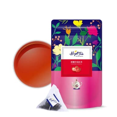 【High Tea 伂橙】鮮纖草莓紅茶3gx12入x1袋(美國加州甜查理草莓)