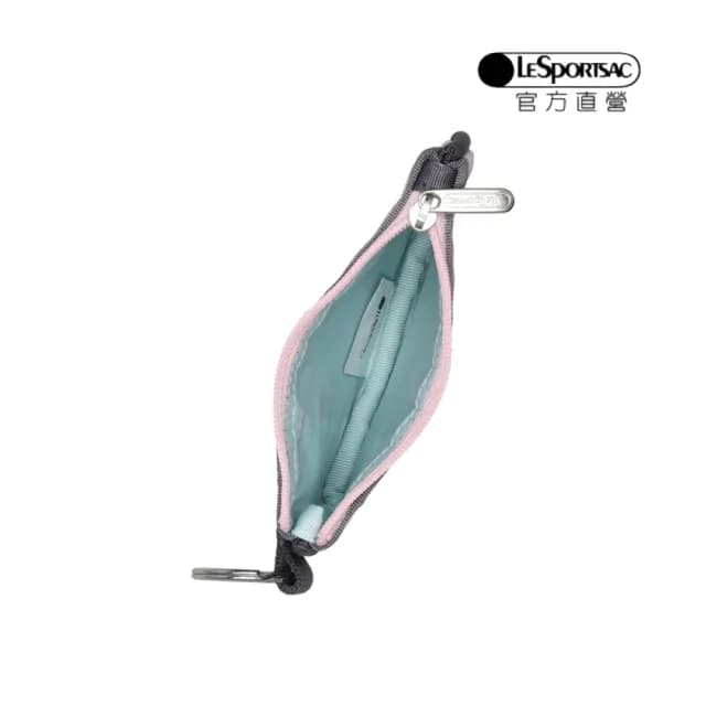 【Lesportsac官方直營】輕量尼龍 卡片零錢包(4009 北國小刺蝟)