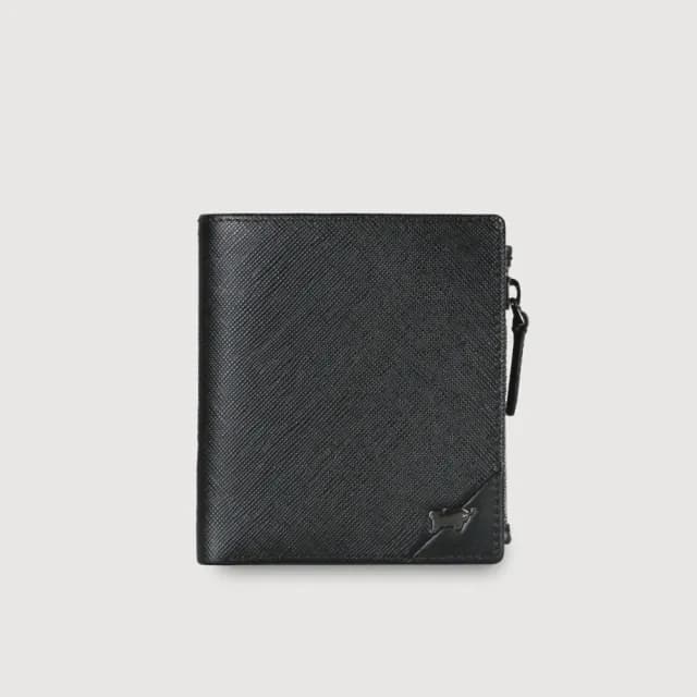 【BRAUN BUFFEL 德國小金牛】台灣總代理 加利恩-A 兩折零錢包短夾-黑色(BF561-325-BK)