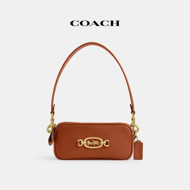 【COACH】蔻馳官方直營 AVERY單肩手袋-B4/磨光琥珀色(CR095)