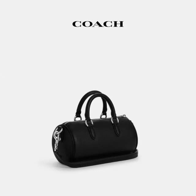 【COACH】蔻馳官方直營 LACEY斜背手袋 斜背包 側背包 斜挎包-SV/黑色(CO991)