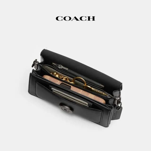 【COACH】蔻馳官方直營 TABBY 20號單肩手袋-V5/黑色(CW917)