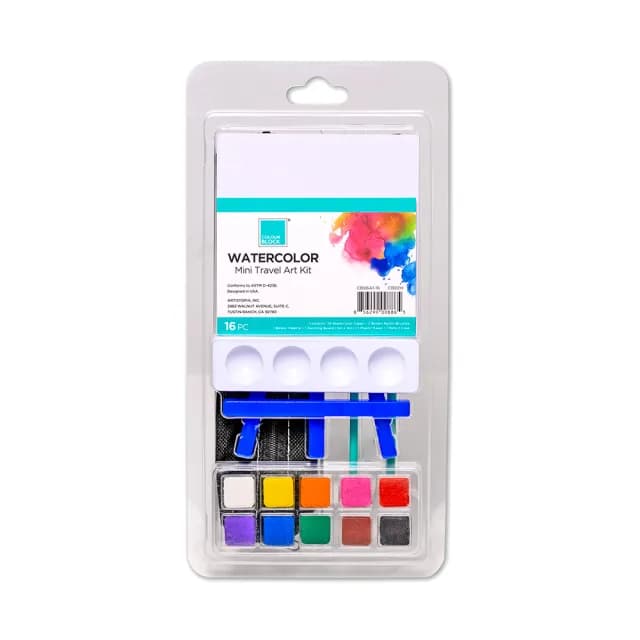 【COLOUR BLOCK】創作入門工具包 超值四件組(繪圖 水彩 馬克筆組 文具禮物 畢業禮物)