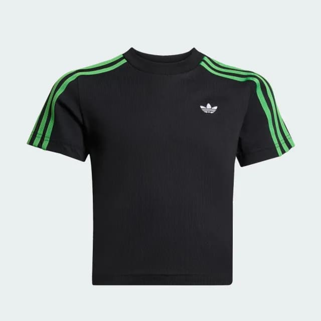【adidas 愛迪達】MINECRAFT 短版短袖上衣 T恤 童裝 - Originals JW5330