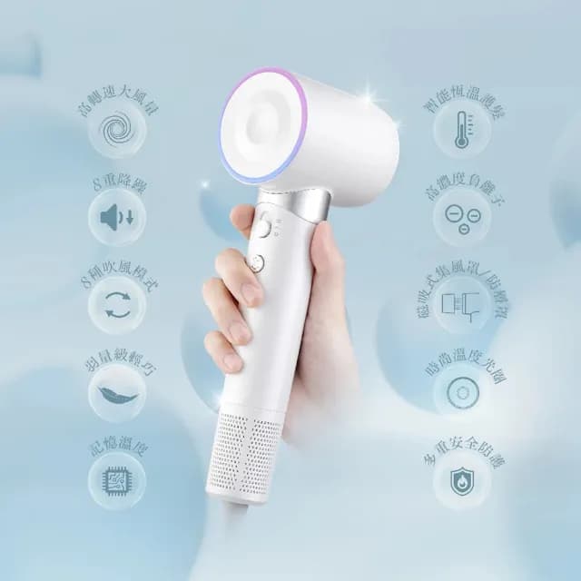 【CHIMEI 奇美】高速負離子智能恆溫吹風機(HD-15HCN0)