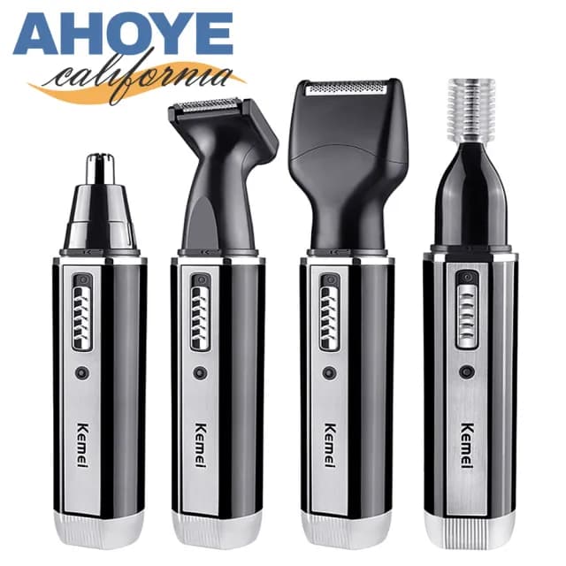 【AHOYE】4in1電動修容組 鼻毛刀 刮鬍刀 除毛刀 修眉刀 Kemei系列
