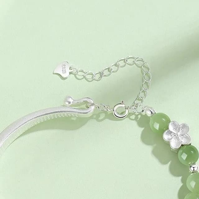 【KT DADA】雙11 水晶手鍊 招財手鍊 如意手鐲 純銀手鍊 和田玉手串 保平安 新中式 手鍊 禮物 百