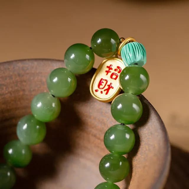 【LEEHER】雙11 玉珠手串/玉手鍊/招財手鍊/保平安/送媽媽/閨蜜手鍊/手串/和田玉手串/水晶手串/