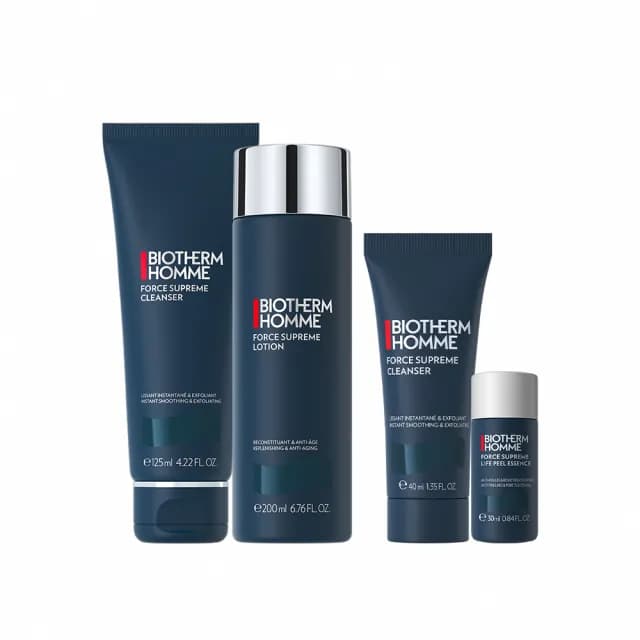 【碧兒泉】官方直營 男仕 極量潔淨緊膚組_潔面霜125ml+緊膚水200ml(BIOTHERM男性保養)