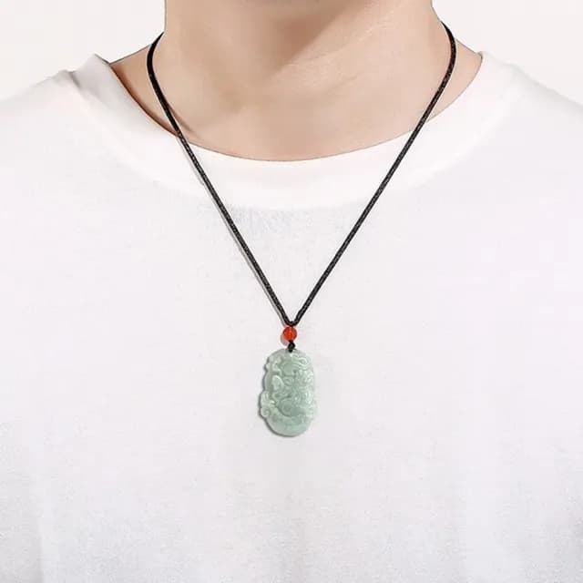 【LEEHER】十二生肖/情侶項鍊/招財納福/保平安/男女同款/小禮物/翡翠/飾品/吊墜/吊飾/玉石項鍊/翡翠項