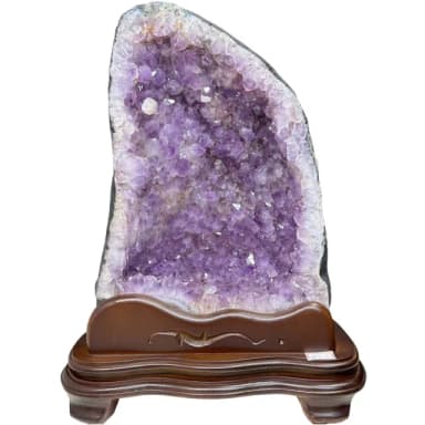 【恬芯晶品】10.15kg精選巴西火型紫水晶洞新居財位擺設OK44(紫鈦晶晶洞開運招財招貴人開業財位新春禮物)