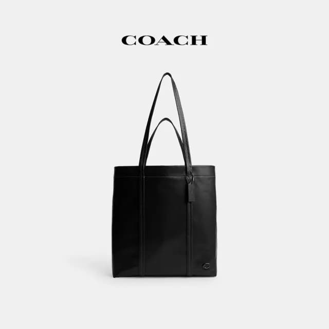 【COACH】蔻馳官方直營 HALL 33號托特手袋-黑色(CO840)