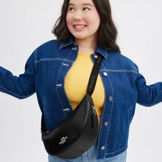 【COACH】蔻馳官方直營 PACE單肩包 單肩手袋 肩背包 斜背包-黑色(CT644)