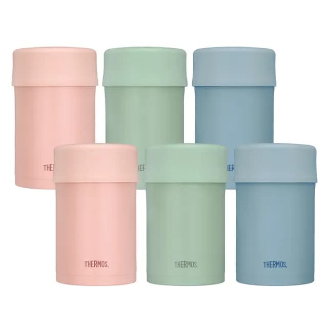 【THERMOS膳魔師】買1送1_不鏽鋼真空食物燜燒罐保溫杯500ml(JBN-501)
